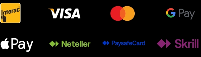 Accepted payment methods including Visa, Mastercard and others